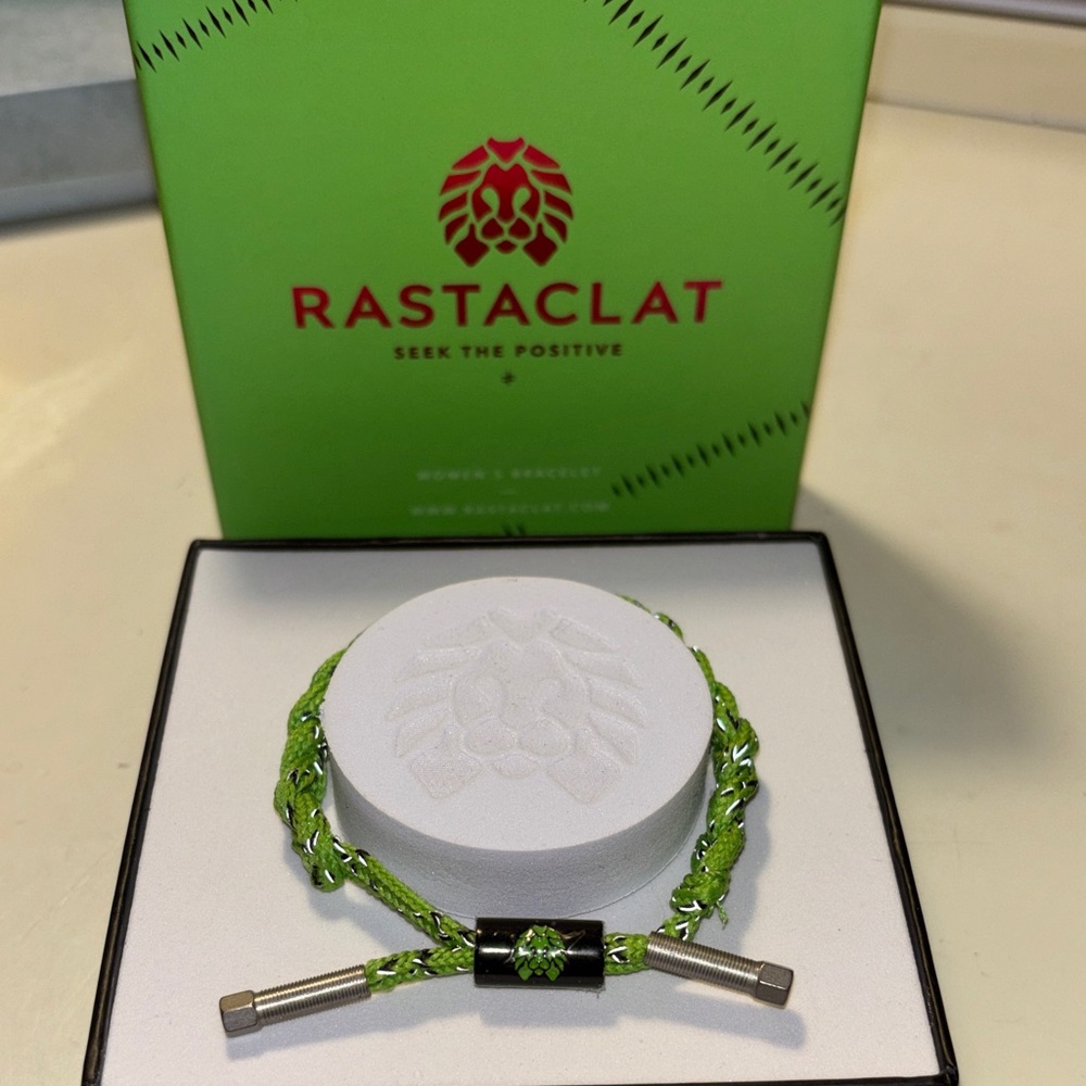 Rastaclat Frankenstein Neon Green Braided Bracelet Women’s